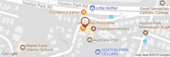 schedule Restaurant Hoxton Park